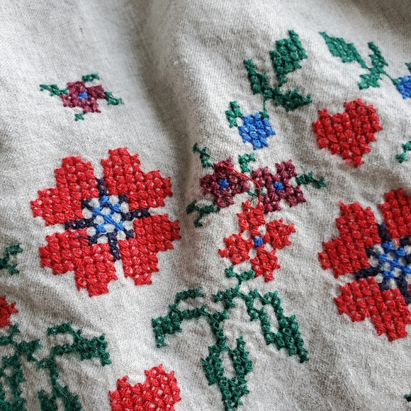 4/$20 Baby Gap Dress with Cross Stitch Detail 3-6 Months - Picture 2 of 6